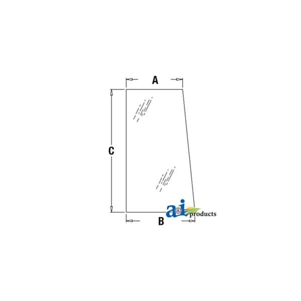 Glass, Side, Front (LH) - Side, Rear (RH) 48" x36" x2"
